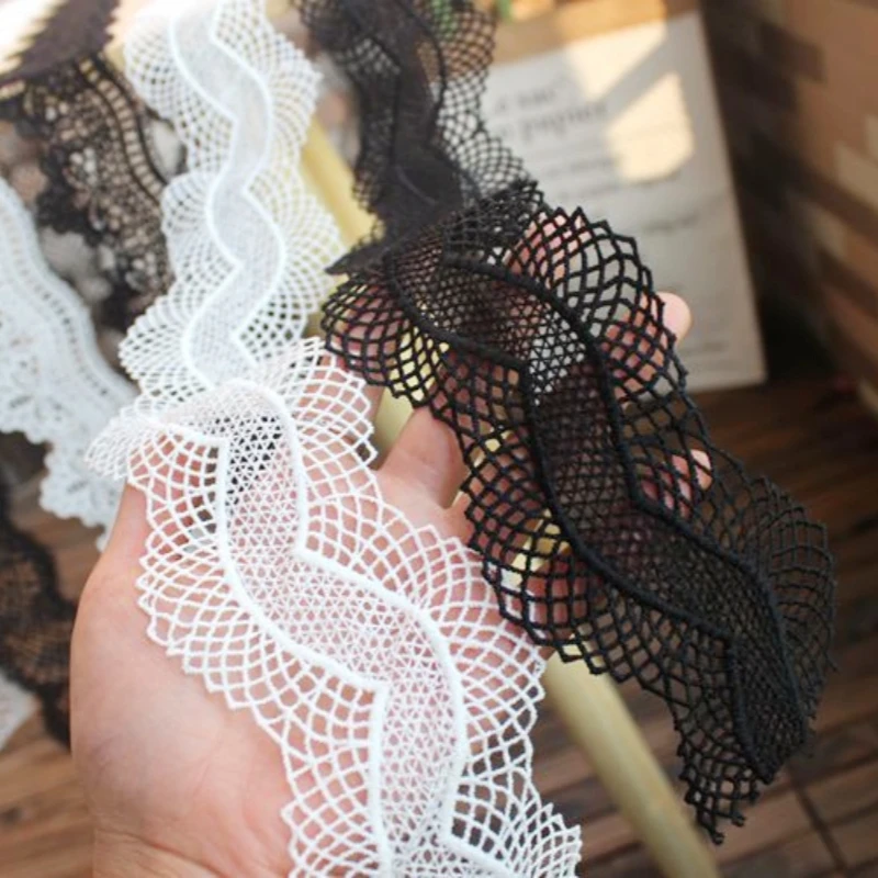 

1 yard 7.5cm wide Water-soluble embroidery Creative mesh fine lace dress skirt Underwear bathrobe bra trim Sewing accessories