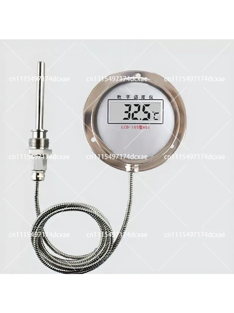 Digital Thermometer with Stainless Steel Probe, High-Precision Water Temperature Sensor Meter