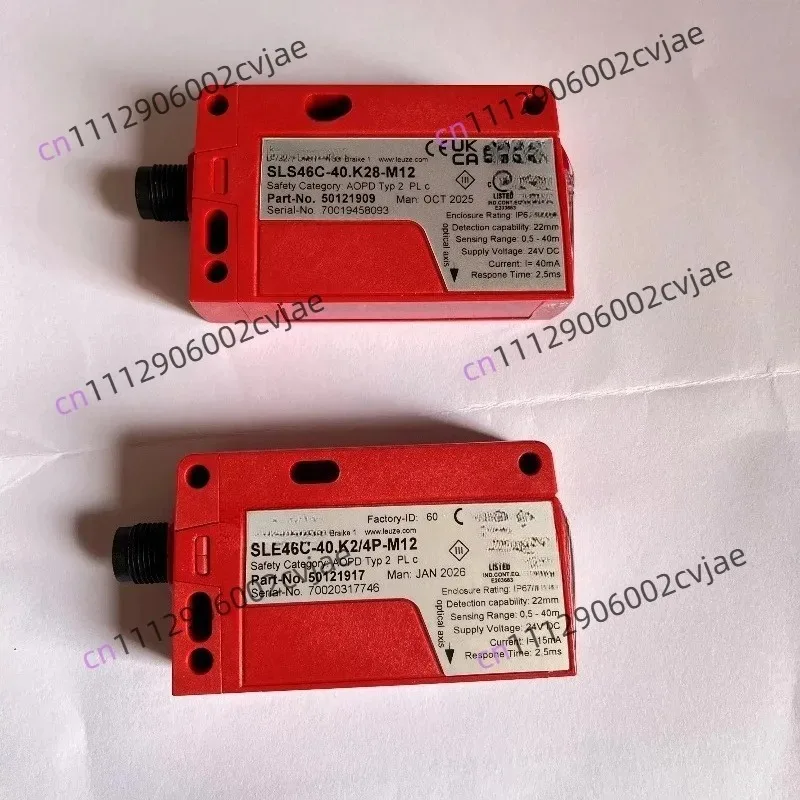 SLS46C 40.K28 M12 SLE46C 40.K2 4P M12 Safety Grating Sensor 1PCS Industrial Safety Sensing Accessory