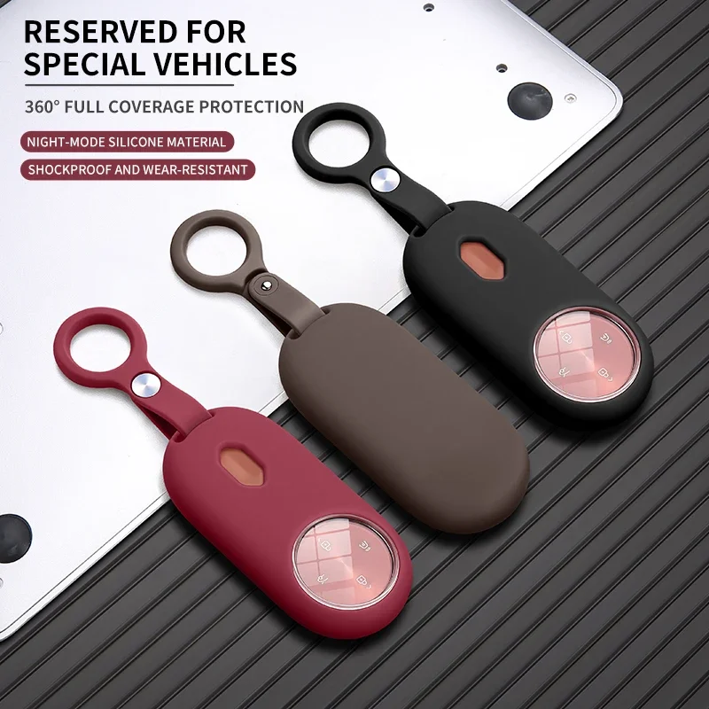 Liquid Silicone Rubber Car Key Case Cover Fob For MAEXTRO S800 Auto Smart Remote Key Protector Shell Decorative Accessories