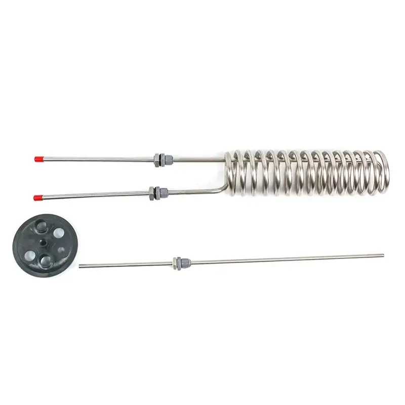 Bobina de enfriamiento de temperatura AT82 con tapa/junta tórica/tubo termoeléctrico para fermentador Fermzilla para elaboración de cerveza