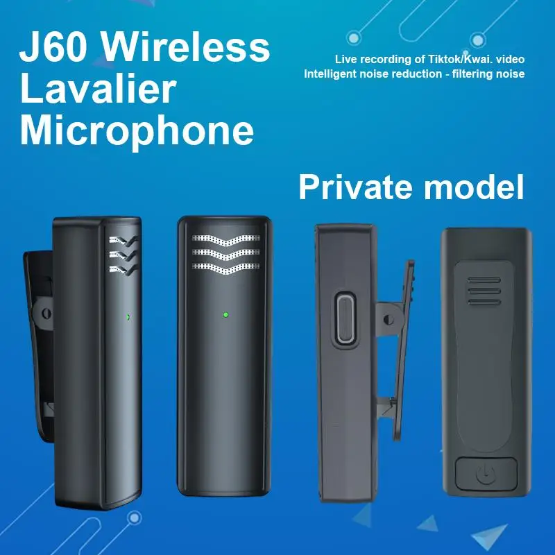 

Experience Crystal Clear Audio with Universal J60 Wireless Microphone and Clip-on Receiver for Flawless Live Streaming