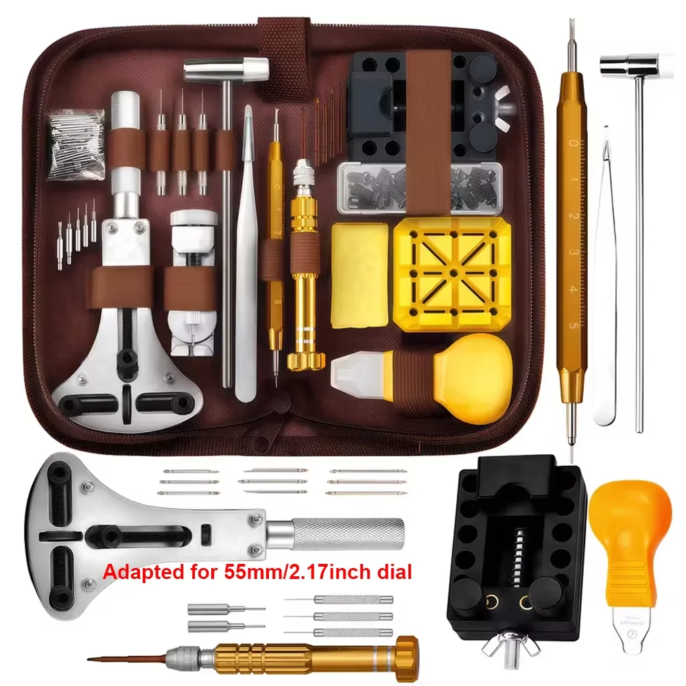 149個の時計修理ツールセット、時計ツールキット、ケースオープナー、ストラップリムーバー、ストラップファスナーを含む