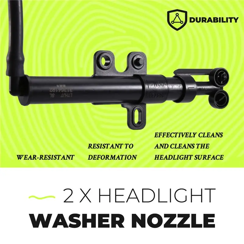 A13F-Car Bumper Headlight Washer Sprayer Nozzle Actuator 31364192 31364193 For Volvo V90 S90 MK2 II 2.0T 2017-