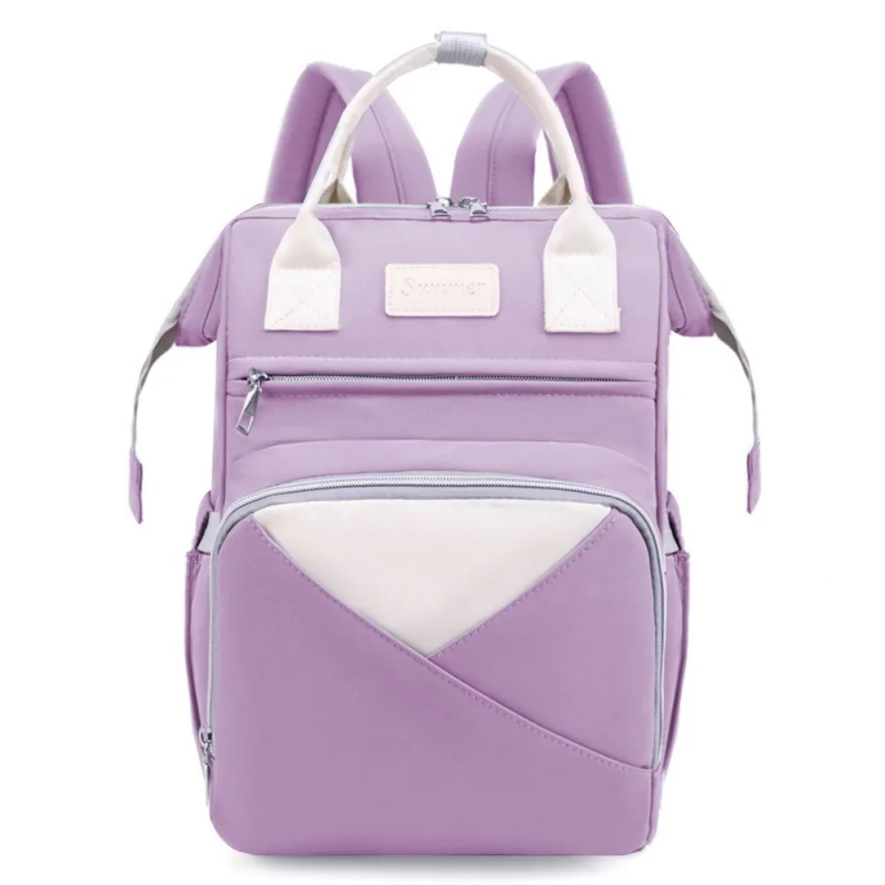 

Nylon Mommy Bag Large Capacity Waterproof Diaper Bag Backpack Insulated Pockets Multifunctional Nappy Bagpack Maternity
