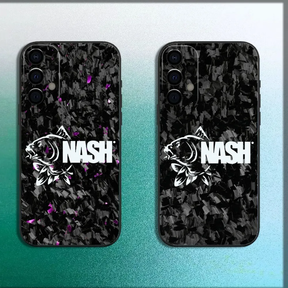 

Carbon Fiber Pattern Painting N-Nash Phone Case For Samsung Galaxy A13,A21s,A22,A31,A32,A52,A53,A71,A80,A91 Soft Black Cover