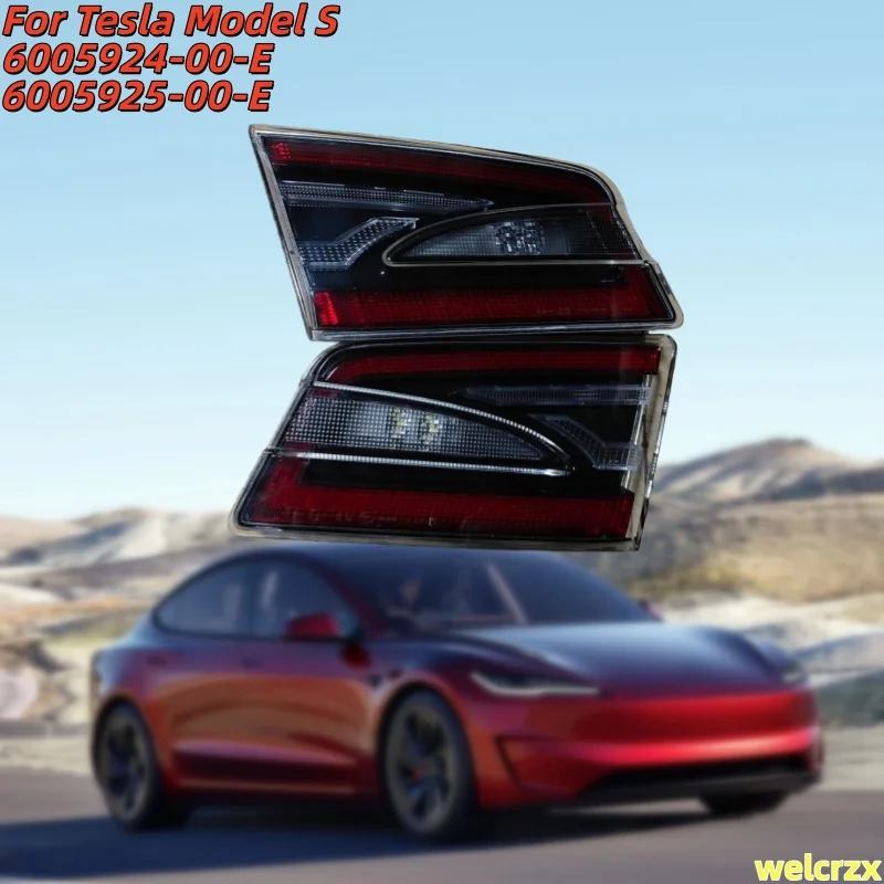 NEW 2012 2013 2014 2015 2016 2017 2018 2021 For Tesla Model S Right/Left Inner Tail Light LED OEM 3 PINS 6005924-00-E 600592400E