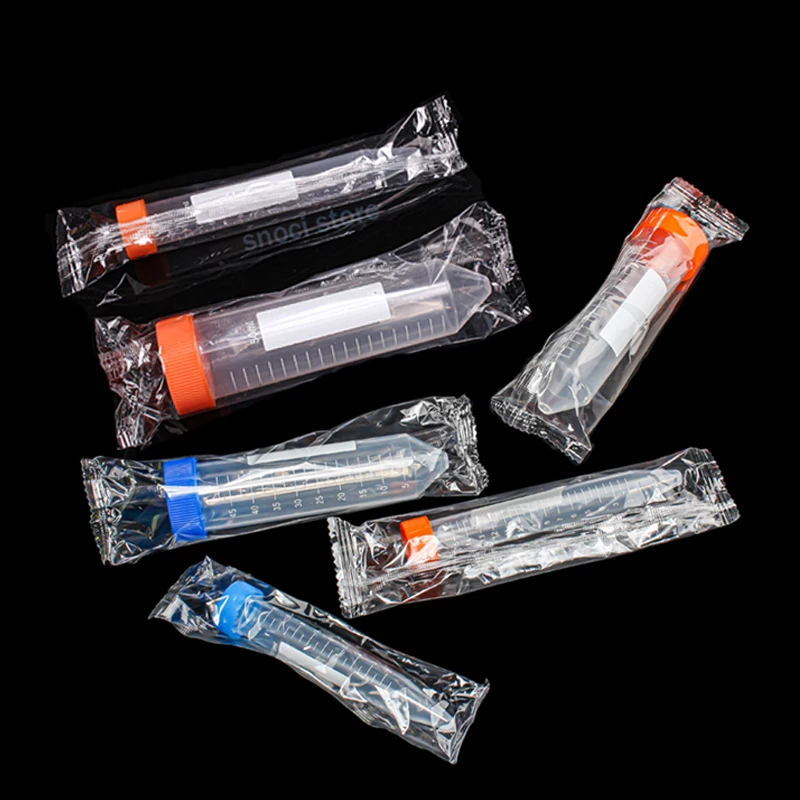 

15ml 50ml Sterile Centrifuge Tubes, Conical Tubes Sterile，Non-Pyrogenic，Plastic Screw Cap, Individually Wrapped，Seed tube