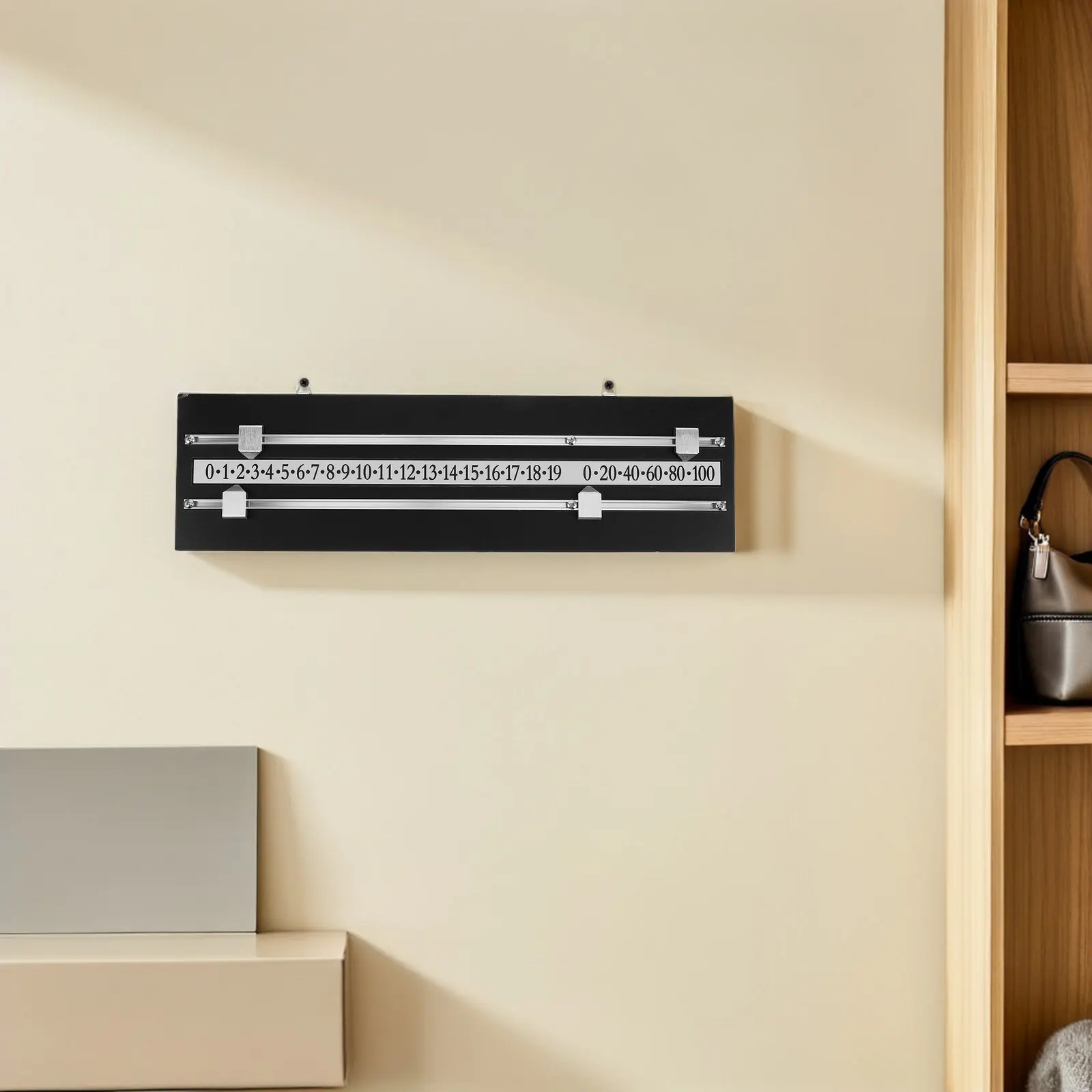 

1Set Billiard Scorer Board Dual Sliding Track Recording Fair Competition Table Football Accessories