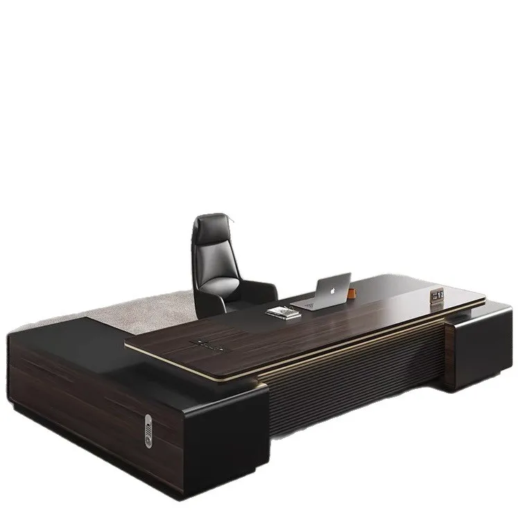 Boss desk, office desk and chair combination, simple and modern president desk, large, supervisor , manager