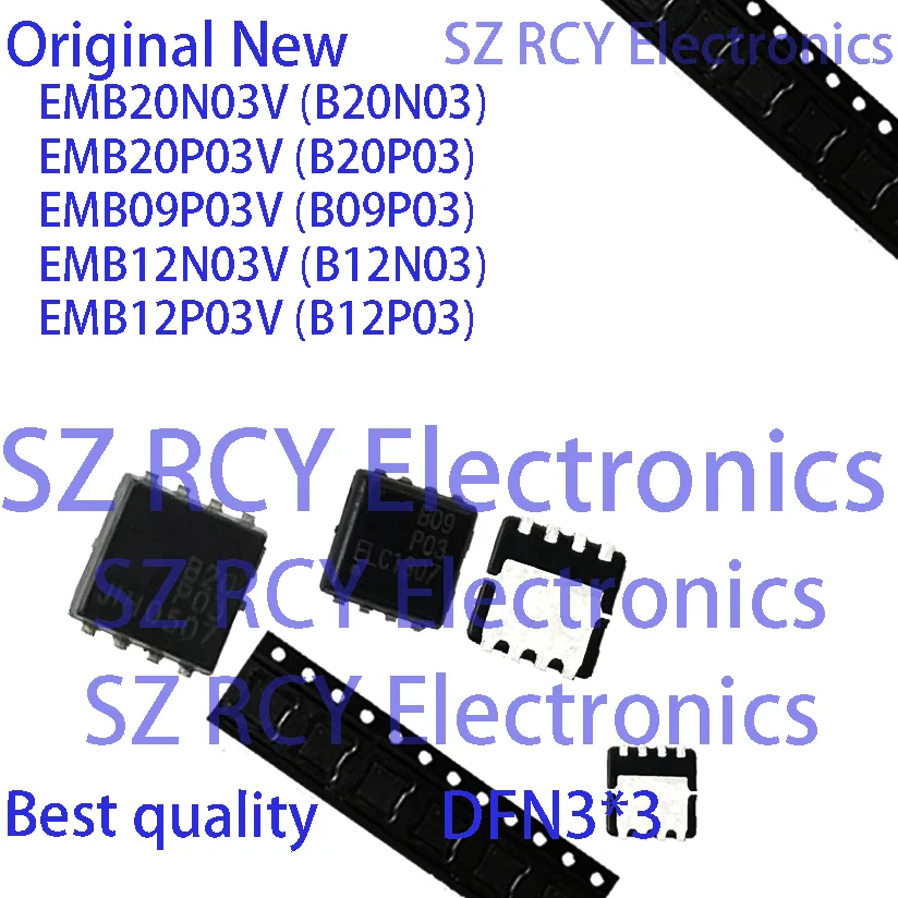 (5-20 uds) nuevo EMB20N03V B20N03 EMB20P03V B20P03 EMB09P03V B09P03 EMB12N03V B12N03 EMB12P03V B12P03 DFN3x3 MOSFET IC Chip