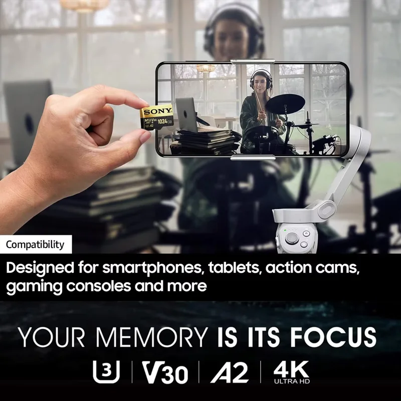 بطاقة ذاكرة سوني SD فئة 10 بطاقة فلاش TF أصلية عالية السرعة A2 U3 بطاقة Micro SD للتخزين الرقمي لنينتندو سويتش