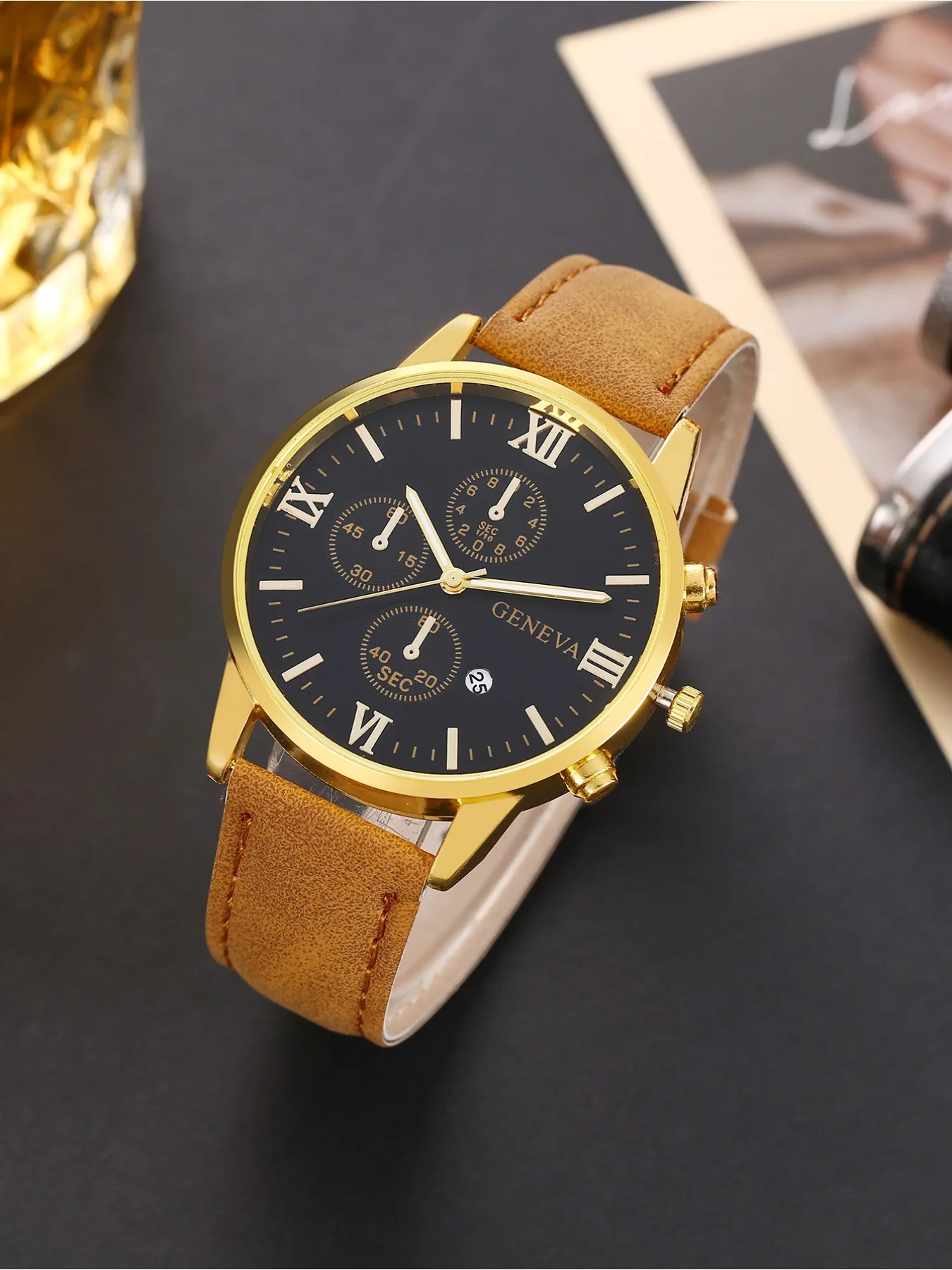 Fashionable casual temperament business watch simple and fashionable men's watch