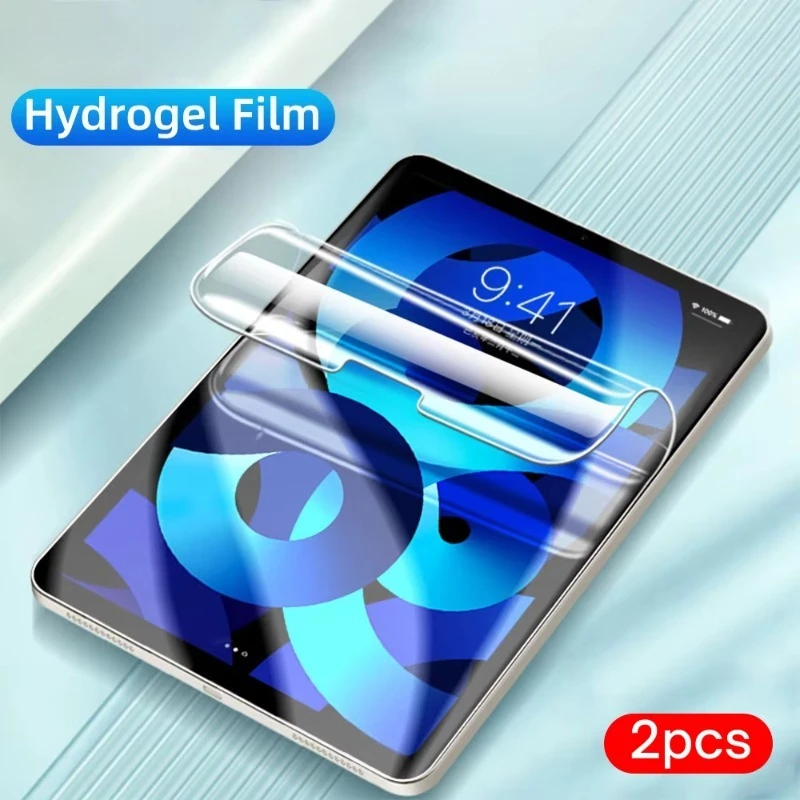 2Pcs Hydrogel Film For iPad Air 11 13 M3 4 5 Pro 11 12.9 13 A16 11th 10.2 10th 9th 8th 7th Mini 6 5 4 2 3 Soft Screen Protector