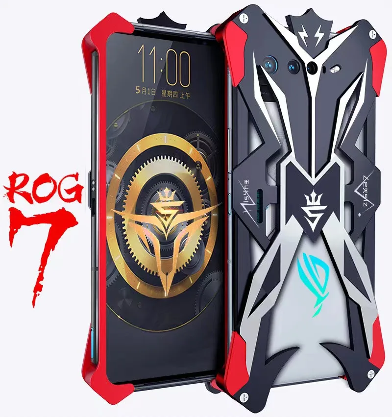 

Luxury Aluminum Metal Case for Asus Rog Phone 7 Cases Shell Back Cover Armor Protector Funda For ASUS Rog phone 7 6 Pro 5 Coques