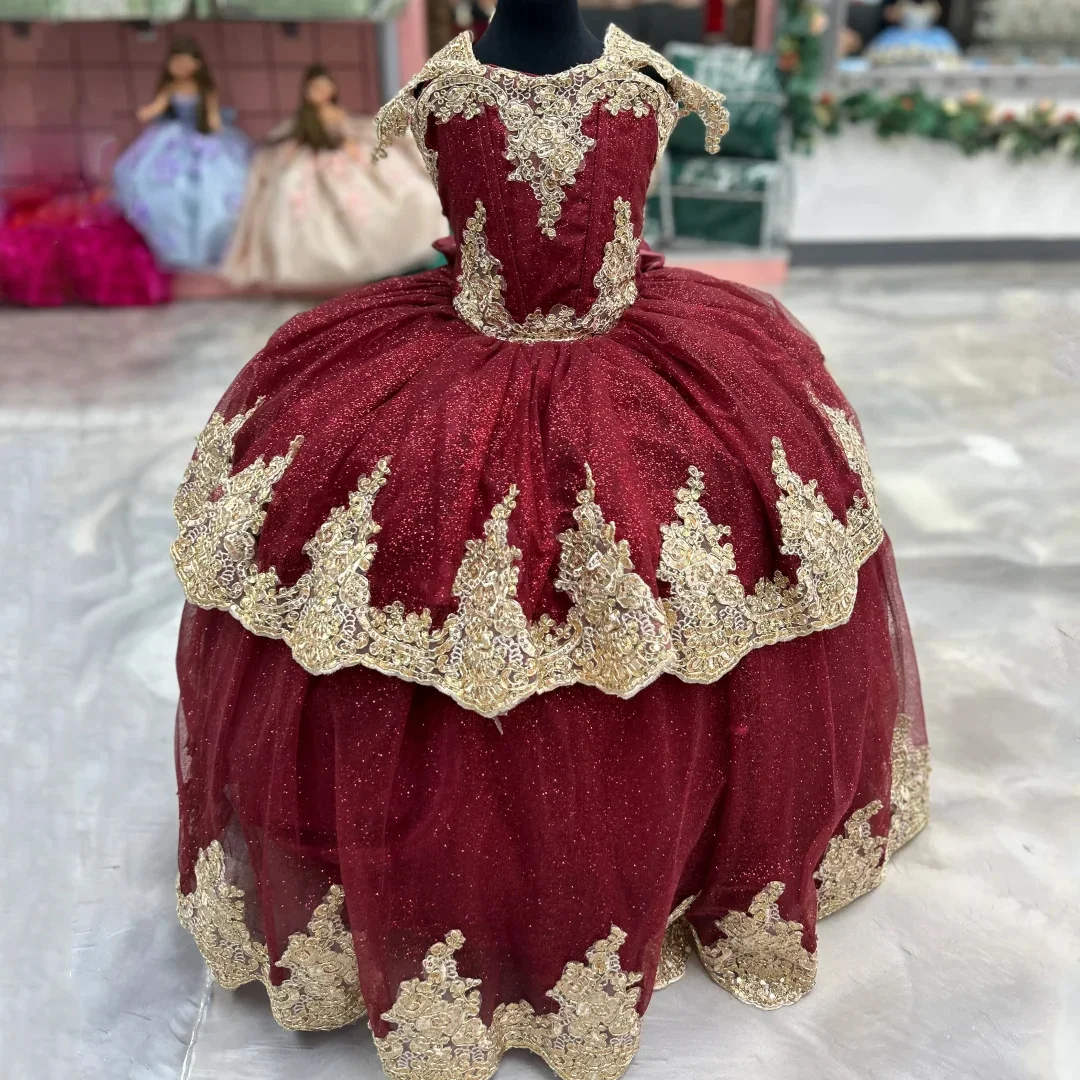 abiti-da-damigella-d'onore-personalizzati-con-fiori-rossi-per-matrimonio-applicazioni-oro-lucido-con-fiocco-abito-di-lusso-per-bambini-per-feste-di-compleanno-e-prima-comunione