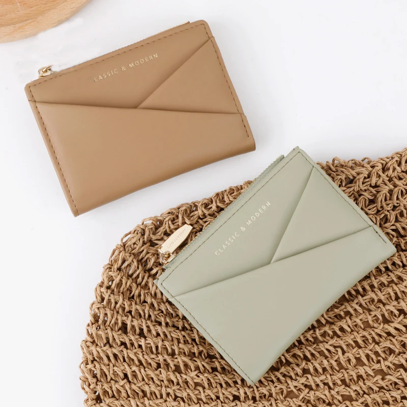 Western PU Leather Patchwork Multi-function Short Women Wallet Large Capacity Coin Purse for Ladies