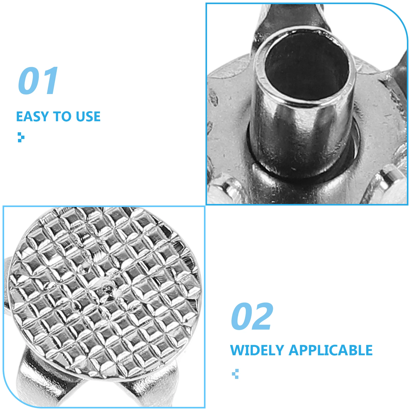 50 قطعة المسامير المضادة للانزلاق الأحذية دائم الفولاذ المقاوم للصدأ الجليد الثلوج الجر المرابط للأحذية الأحذية التنزه تسلق الجبال قبضة #4