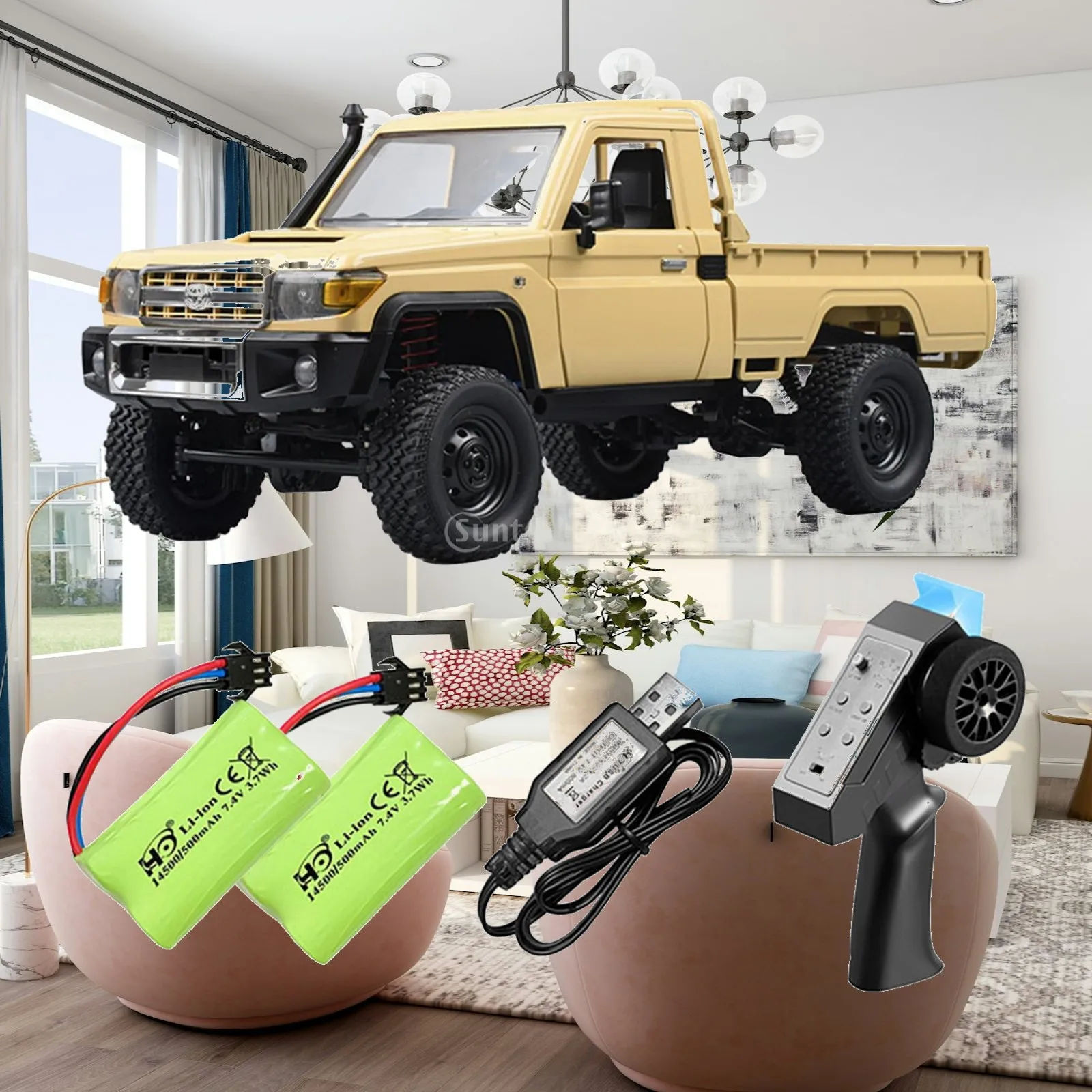 1/12 RC Crawler Car 280 Motor Remote Control Vehicle Toy All Terrain 4WD Road RC Truck for Stone Road Grasslands Mud Beach Grass