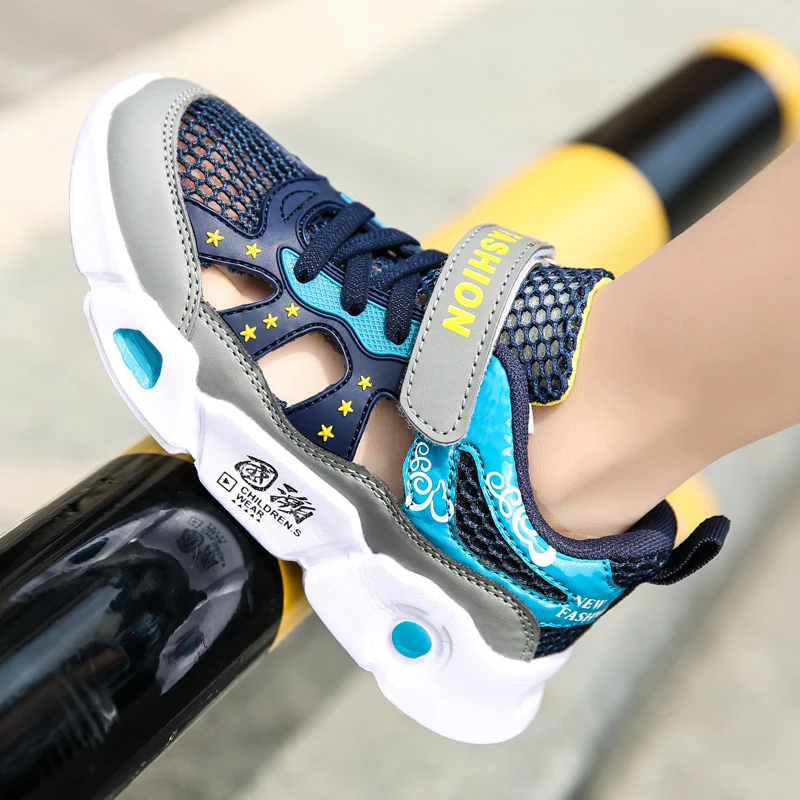 

Childrens Sandals Casual Breathable Mesh 2025 Summer New Comfortable Sneakers Soft Outdoor Kids Running Shoes for Boys
