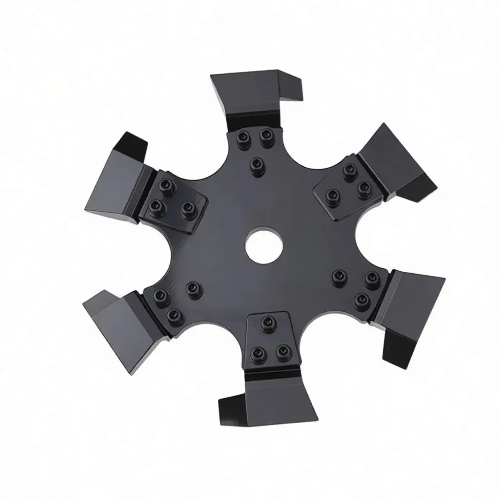 Garden Tiller Weeding Wheel Attachment Lawn Mower Parts Ditching Cultivating Blade For Soil Turning And Removal System
