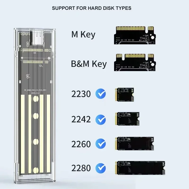 Рисунок 4 - Чехол M.2 NVME PCIe NGFF SATA Protocol
