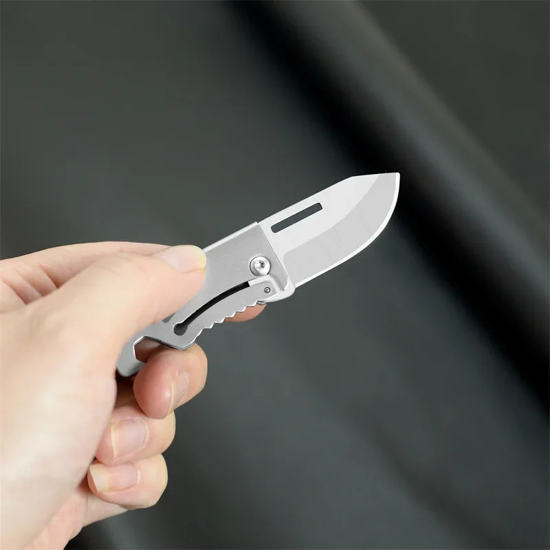 2024 Portable Outdoor knife Stainless steel folding knife sharp fruit  Portable knife survival high hardness image 6