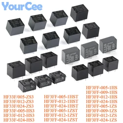 2pcs/1pc Ultra-Small Medium Power Relay HF7520 HF3FF HF33F DC 5V 12V 24V 9V 4Pin 5Pin HF33F 012-HS3 HF3FF -1HS -1ZS -1HST -ZS3