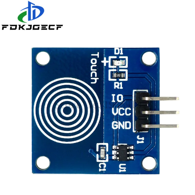 10PCS TTP223 Touch Key Switch Module Touching Button Self-Locking/No-Locking Capacitive Switches Single Channel Reconstruction