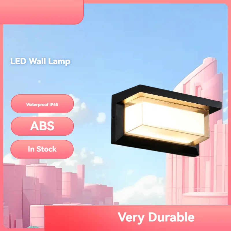 

20W Outdoor IP65 Waterproof LED Wall Lamp with Motion Sensor for Balcony Garden Lighting Porche Style