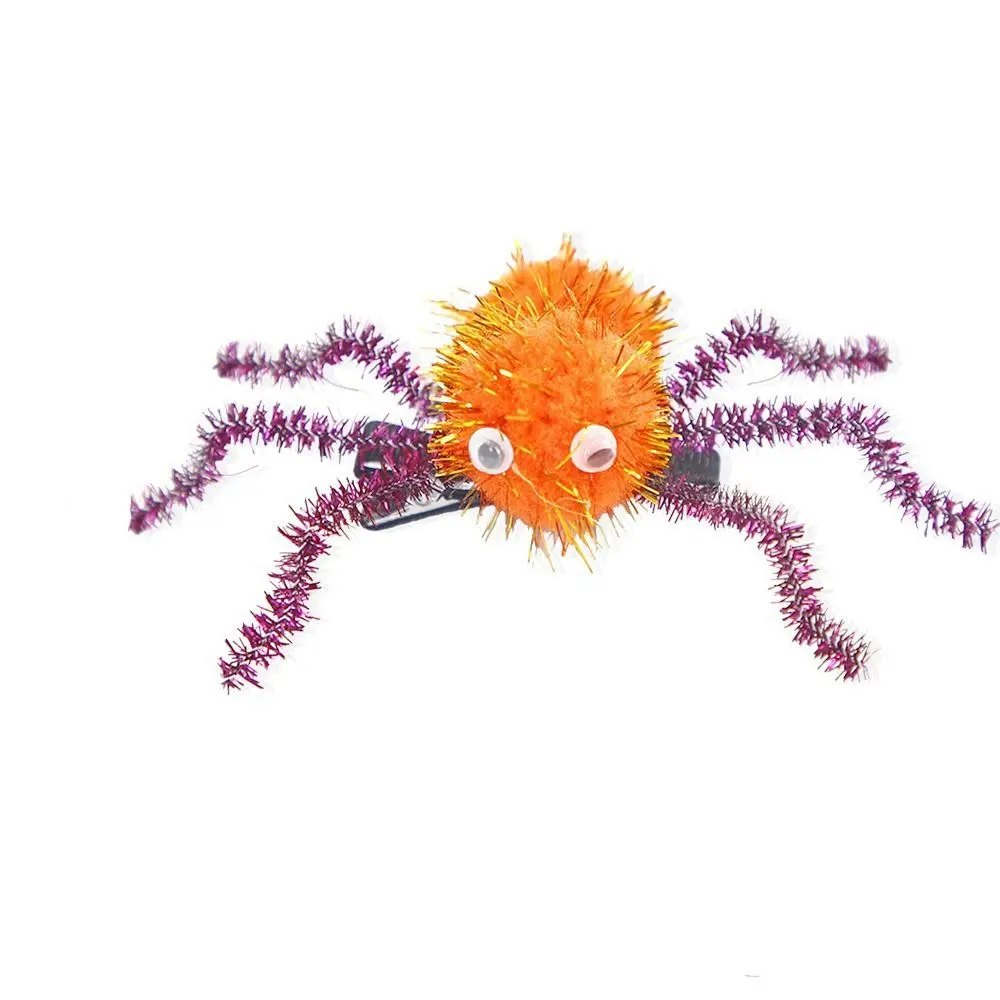 Long Leg Halloween Spider Hairpin Headwear Spider Barrettes Spiders Hair Clip Evil Black Halloween Headdress Festival