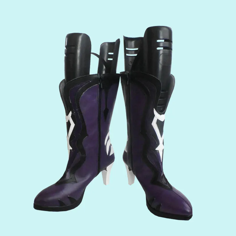 Spiel Honkai Star Rail Helektra Cosplay Schuhe Stiefel PU Leder Heels Stiefel Für Frauen Männer Halloween Karneval Rolle Spielen Party Requisiten