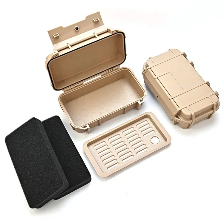 Outdoor double-layer shockproof, pressure resistant, waterproof box, sealed box, outdoor survival storage box, waterproof water