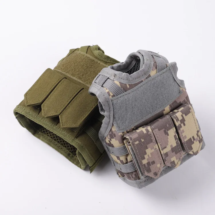 Miniature Beer Bottle Cover Pouch Hunting Mini Molle Vest DIY Drinks Can Water Wine Bottles KTV Bar Decoration Vests