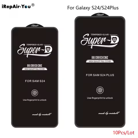 10Pcs Tempered Glass For Samsung Galaxy S24 S25 Ultra S24 S23 S22 S21 Plus A36 A70 S24fe A06 A16 S23fe A26 A56 Screen Protector