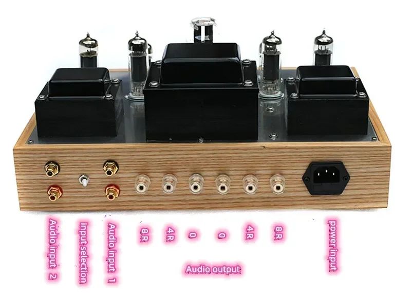 

Latest Log Shell 15W*2 Stereo 6N1 Push 6P14 Vacuum Tube 5Z4P Buffer Rectify 6N3 Preamp Class A HIFI Home Audio Amplifier