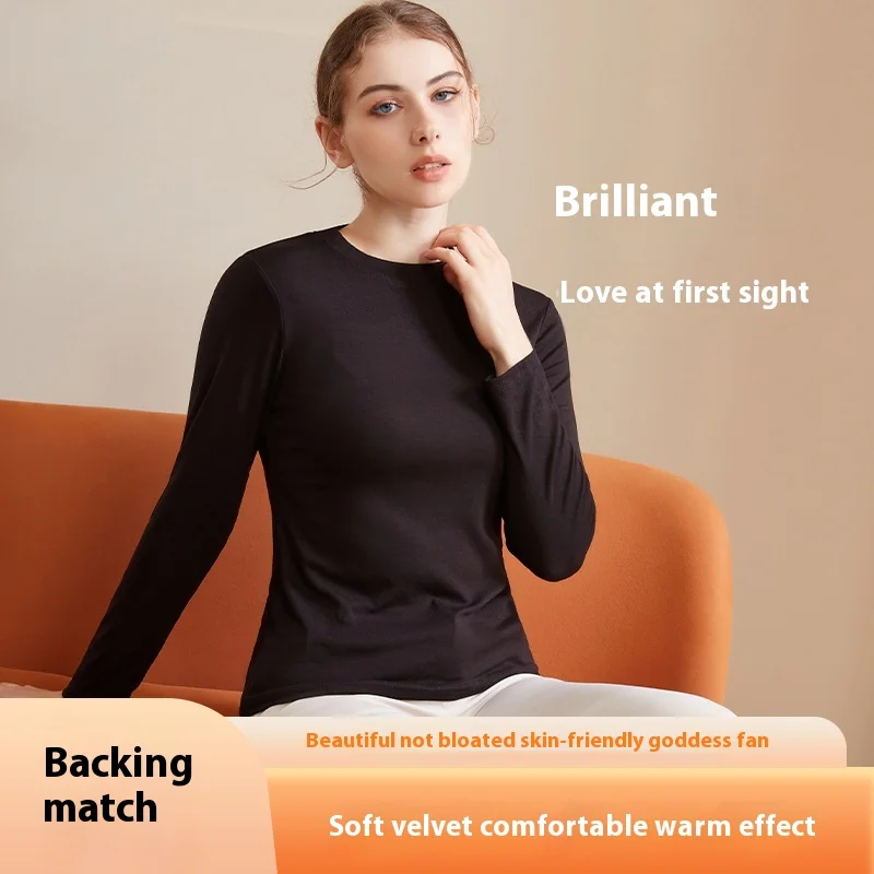 Women Modal base thermal underwear fall/winter women clothing clothes for women Slim-fit base shirt