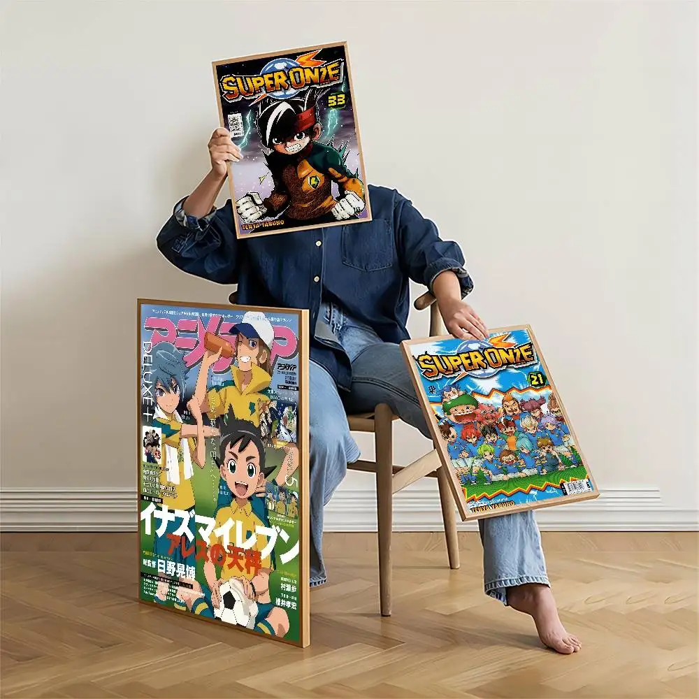 Inazuma Eleven أنيمي الكلاسيكية أنيمي ملصق مقاوم للماء ورقة ملصق مقهى بار غرفة جدار ديكور