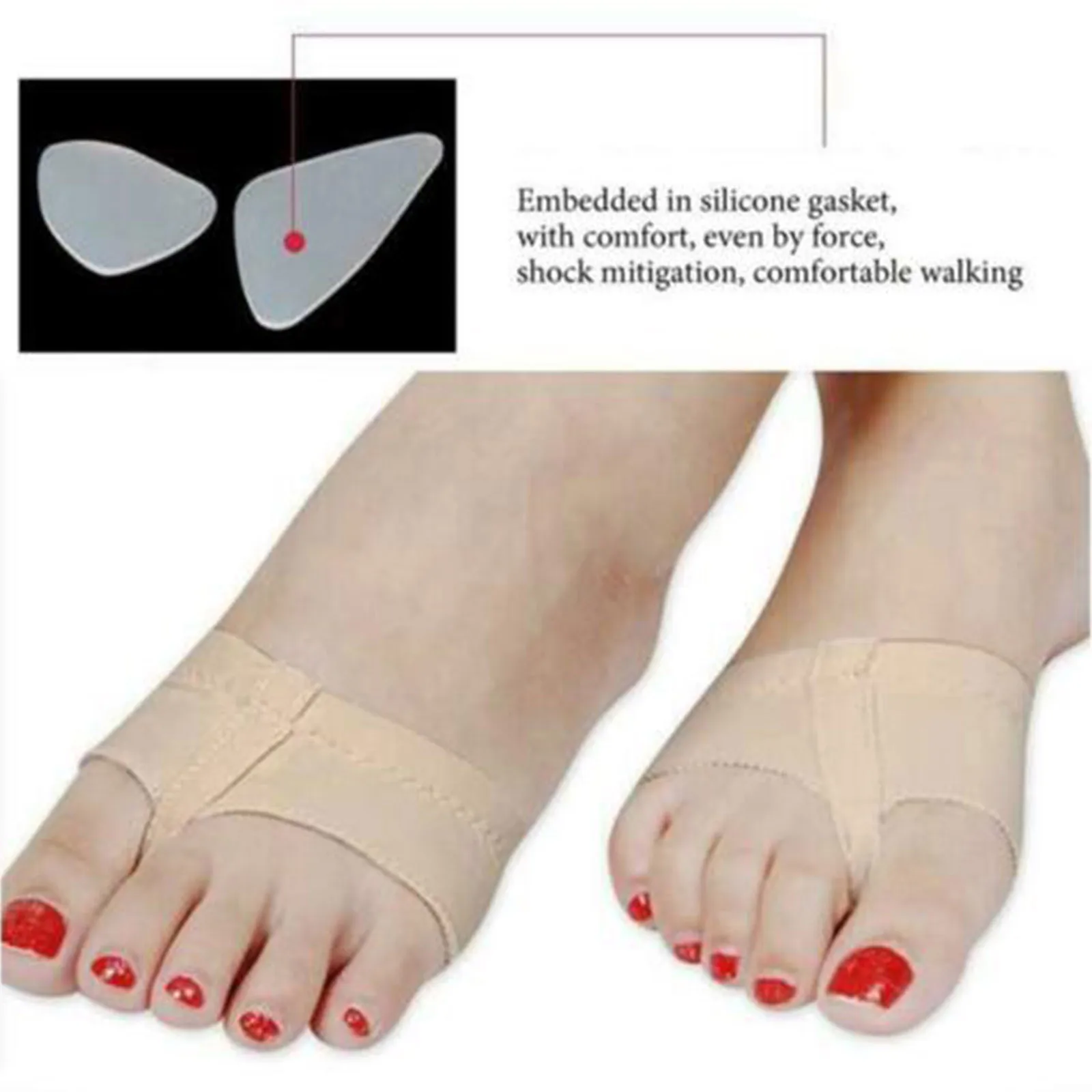 Protecteur respirant de l'avant-pied, coussin avant de danse de gymnastique de Ballet pour protéger les orteils, correcteur de pied, dispositif de soins des orteils réglable