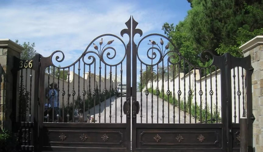 

Custom dimensions Wrought Iron Door Main Gate/ Gate Grill Design/Ornamental Garden Wrought Iron Gate