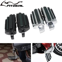 2xMotorcycle Footpegs Highway Pegs Aluminum Foot pegs Footrest For Harley Touring Dyna Sportster Iron Road Glide Softail Custom