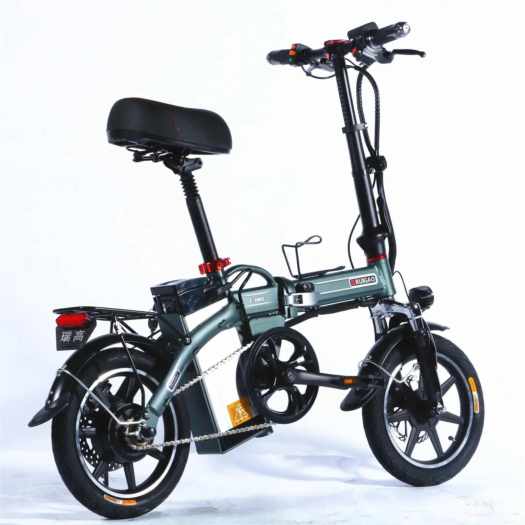 Yunyi Himo Z16 Folding Electric Bicycle 250w Dc Motor 36v 10ah Lithium Battery Electric Bike Poland 16 Inch Fat Tire 6 Speed 48V