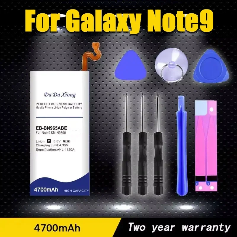 High Capacity Battery For Samsung Galaxy Note9 Note 9 EB-BN965ABE N9600 SM-N9600 SM-N960F 4700mAh Phone Battery+Tools