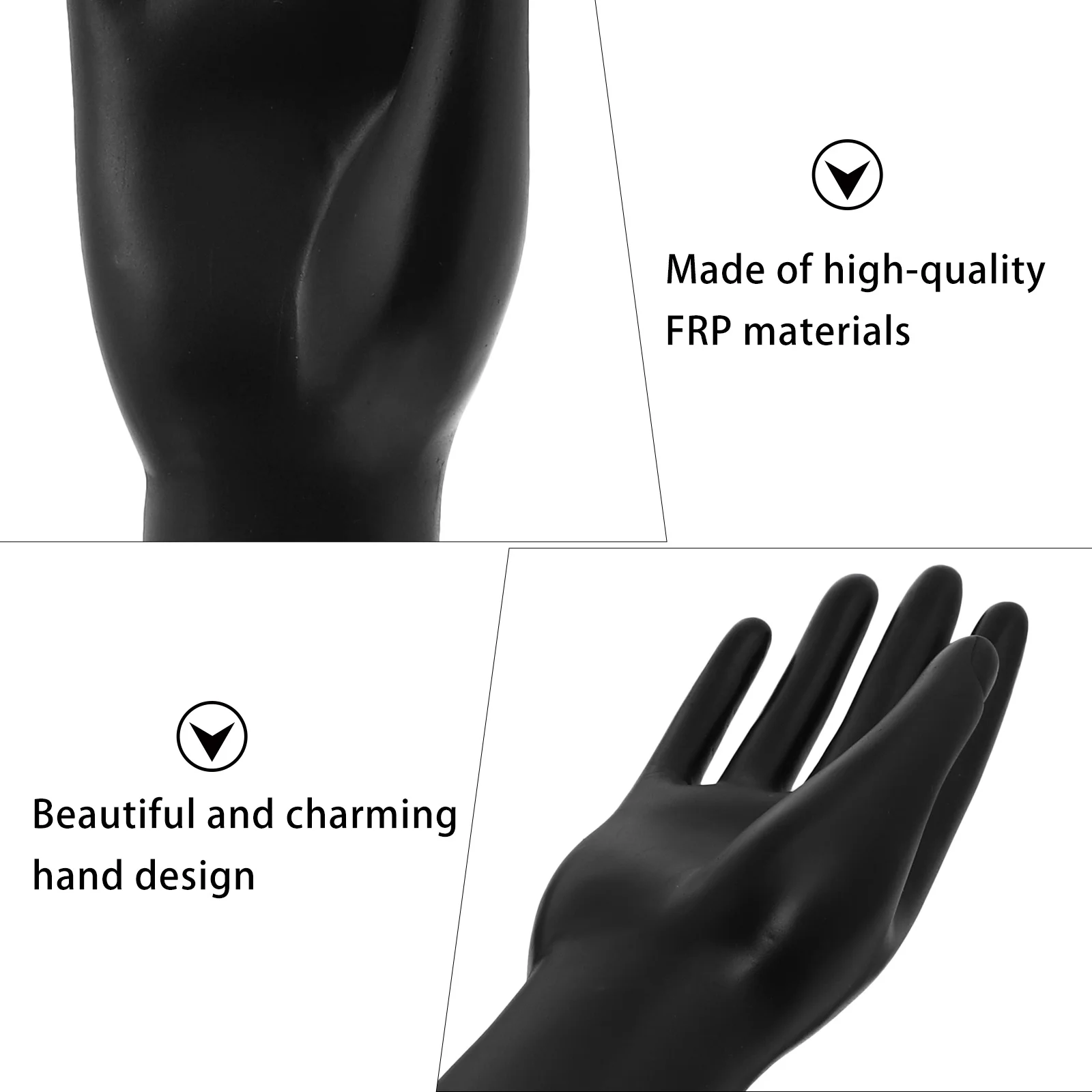 1Pcs Jewelry Ring Display Hand Resistant Desktop Organizer Stand for Rings Bracelets Watches Elegant Jewelry Holder