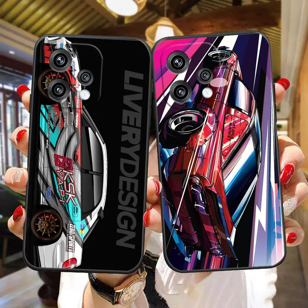 Phone Case For OPPO RENO 16 16F 15 15F 14 14F 13 13F 12 11 11F 10 8T 8 7 6 LITE Funda Shell Cover Tokyo Drift JDM Sports Cars