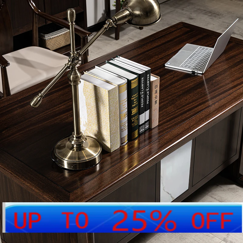 

LMM new Chinese solid wood desk chair study desk bedroom home writing desk