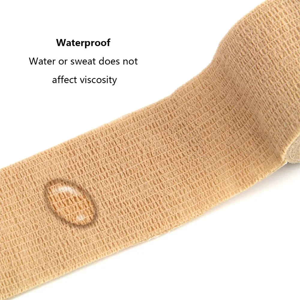Großhandel 24 Rollen Kohäsiver Verband Selbstklebender Selbsthaftender Verband für Menschen & Haustiere Atmungsaktiver Elastischer Sportverband – Detail 9