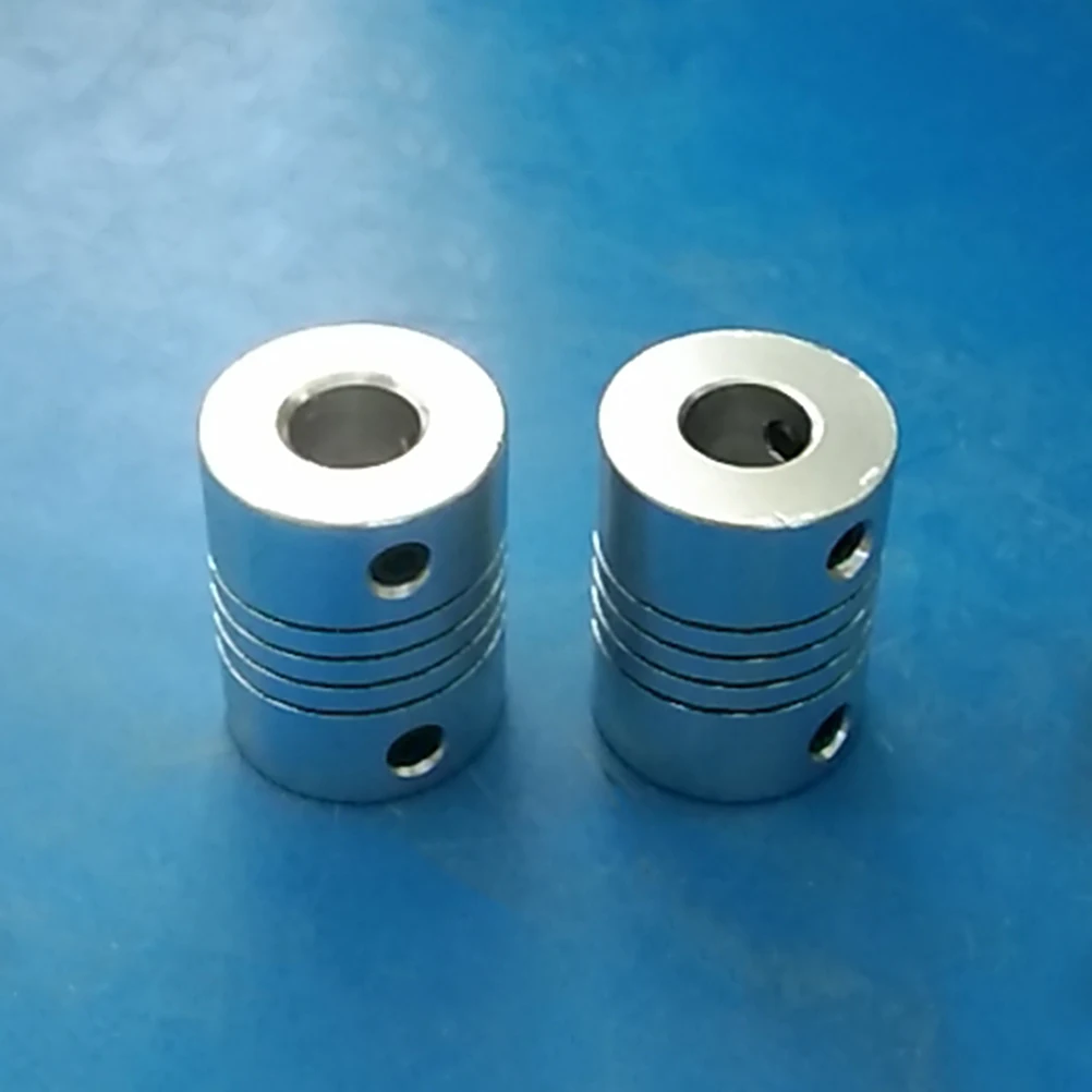 

2Pcs Aluminum Alloy Coupler Stepper Motor Encoder 3D Printer Engraving Machine Shaft Coupler Damping Vibration Absorption Easy