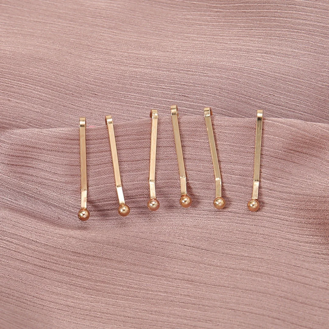 Großhandel 12 teile/beutel Schal Clip Brosche Pins Einfarbig Verziert Zubehör Für Frauen U-Förmigen Hijab Schal Pins Clip 2,3*1,5 cm