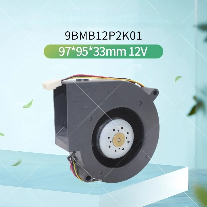 New original 9733 9.7cm 9BMB12P2K01 DC12V 3.4A 4-wire PWM turbo blower fan